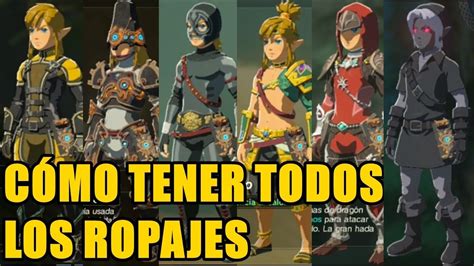 Zelda Breath Of The Wild Como Tener Todos Los Ropajes Youtube