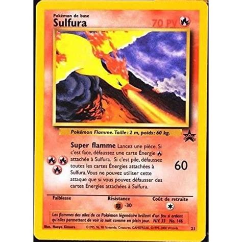 Carte Pokémon P21 21 Sulfura 70 PV Ultra Rare SCELLEE Promo Neuf FR