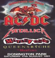 Monsters of Rock 1991 Castle Donington Line-up, Photos & Videos Aug ...