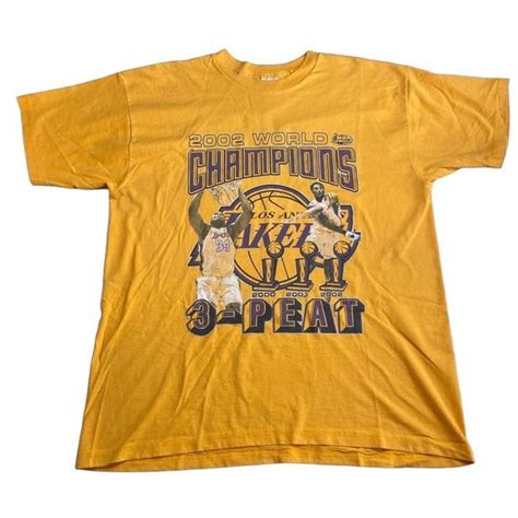 Fruit of the Loom | Shirts | Vintage La Lakers 3peat Nba Championship ...