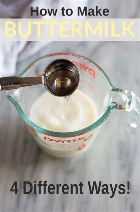 how to make buttermilk from whole milk