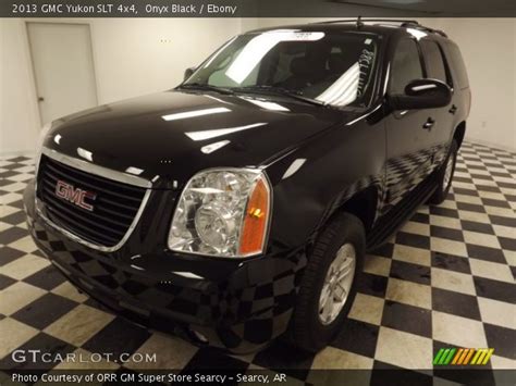 Onyx Black 2013 GMC Yukon SLT 4x4 Ebony Interior GTCarLot