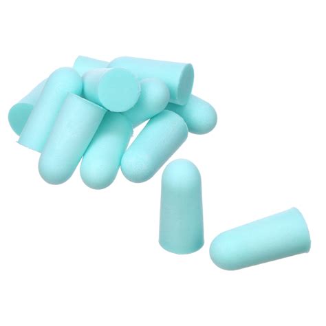 Radians Disposable Foam Earplugs Hearing Protection With Low Pressure Seal Aqua Color 50 Pair