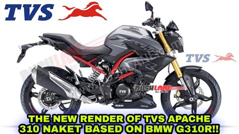 The New Render Of Tvs Apache 310 Naked Based On Bmw G310r Tvs Apache 310 Naked Apache Rtr