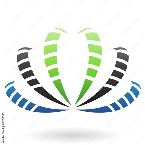 crest abstract icon stock vector adobe stock