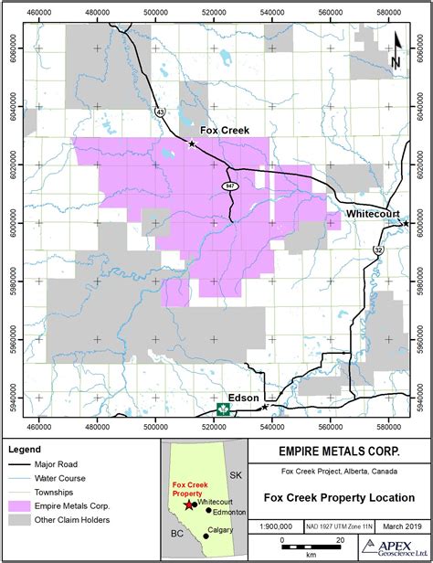 Fox Creek Maps & Reports – Empire Metals Corp