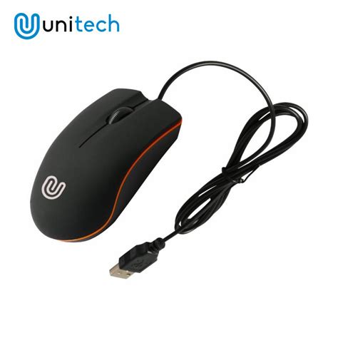 Optical Mouse Unitech Wired Usb 800dpi M20 Black Shopee Indonesia