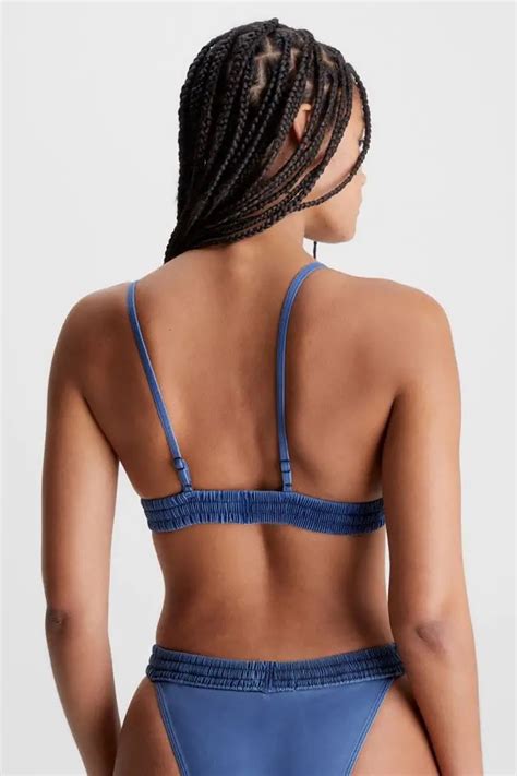 Calvin Klein γυναικείο μαγιό τρίγωνο Bikini Top Fixed Triangle CK Authentic KW KW DCA