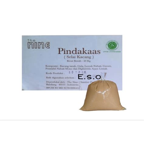 Jual Pindekas Pindakaas Selai Kacang The Nine 250gr Repk Shopee