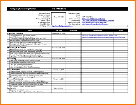 Event Planning Template Excel Free