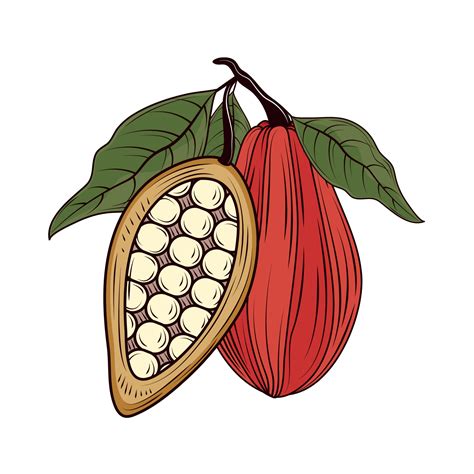 Cacao Pod Icon Vector Art At Vecteezy