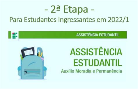 Resultados Preliminares Da Etapa Dos Aux Lio Estudantis Campus Sert O