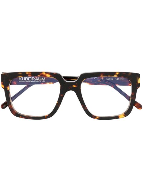 Kuboraum K3 TOR Square Frame Glasses Farfetch