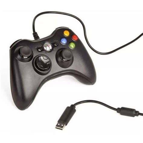 Controle Com Fio Para Xbox 360 Slim Joystick Computador E Pc Ponto