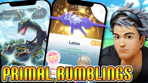 SHINY Rayquaza Returns To PRIMAL RUMBLINGS In Pokemon GO Now YouTube