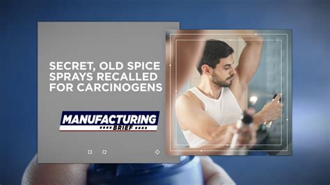 Secret Old Spice Sprays Recalled For Carcinogens Youtube