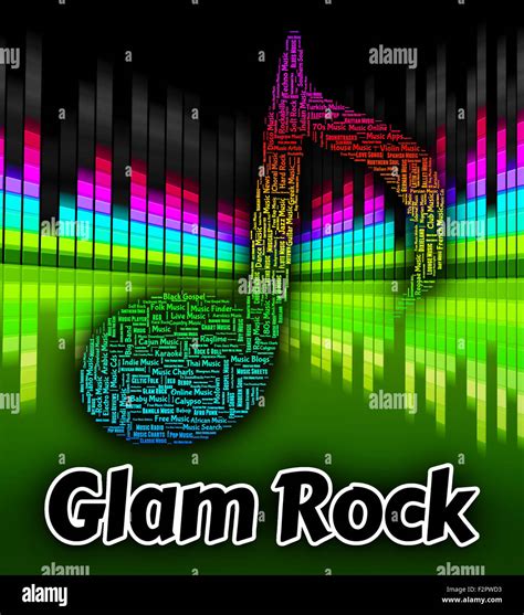 Glam Rock Representing New Romantics And Harmony Stock Photo Alamy