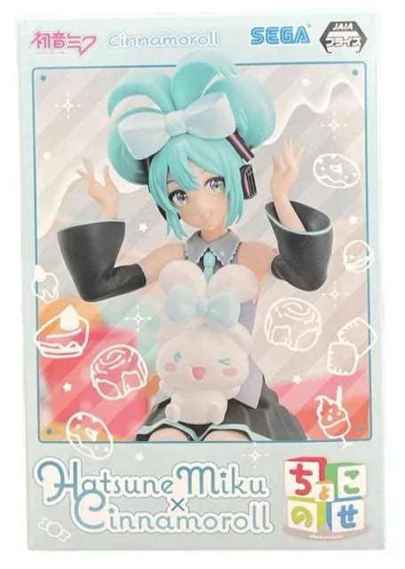 Hatsune Miku X Cinnamoroll Chokonose Figure Sega Sanrio Japan Authentic