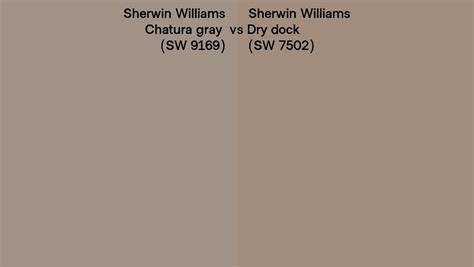 Sherwin Williams Chatura Gray Vs Dry Dock Side By Side Comparison