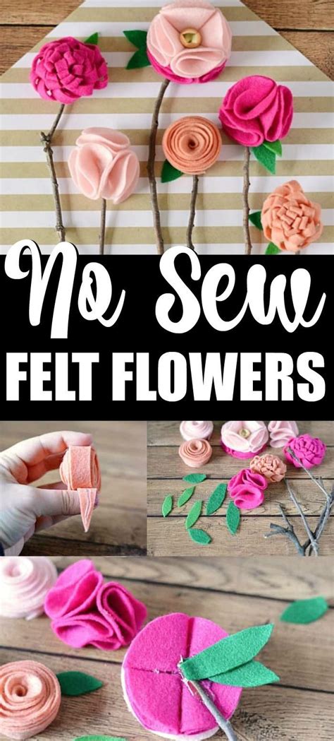 Diy No Sew Felt Flowers With Twigs Artofit