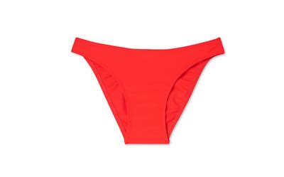 Womens Xhilaration Cheeky Bikini Bottom Red Size Large 8 10 EBay