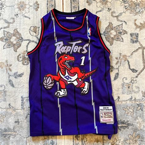 Vintage Toronto Raptors Tracy Mcgrady Jersey Worn Once Depop