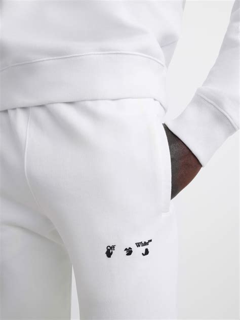 Logo Sweatpants In White Off White™ Official Us