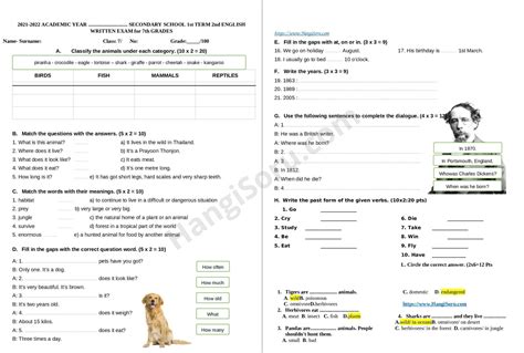 İngilizce 7 Sınıf 1 Dönem 2 Yazılı Soruları 2021 2022 İndir HangiSoru