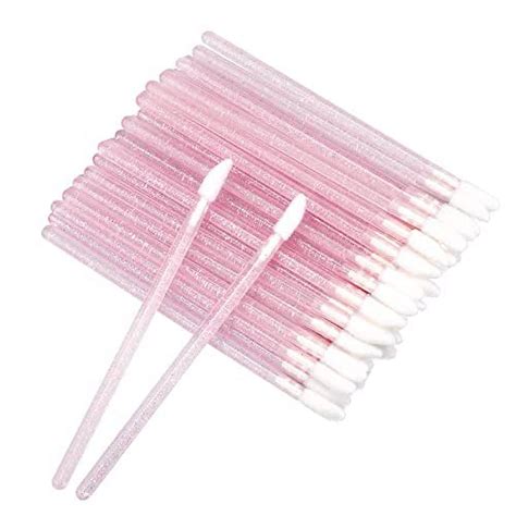 200PCS Crystal Disposable Lip Brushes Lipstick Applicator Lip Wands