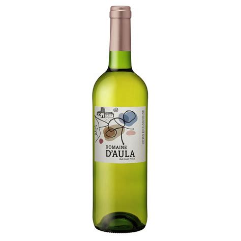 IGP Côtes de Gascogne Domaine d Aula blanc 75cl pas cher Auchan fr