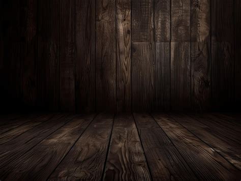 Premium Photo A Dark Wood Floor With A Wooden Floor And A Dark