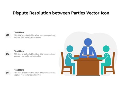 Dispute Resolution Between Parties Vector Icon Ppt Powerpoint