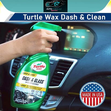 Turtle Wax Dash Glass Interior Detailer 354ml 100 Original Shopee