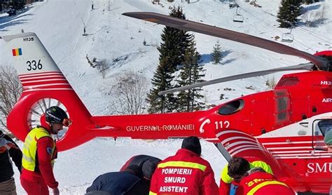 Un Turist Accidentat Grav A Fost Preluat De La Sinaia Cu Elicopterul