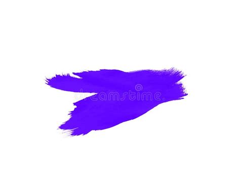 Purple Watercolor Smear Illustration Paint Stroke Isolated On White