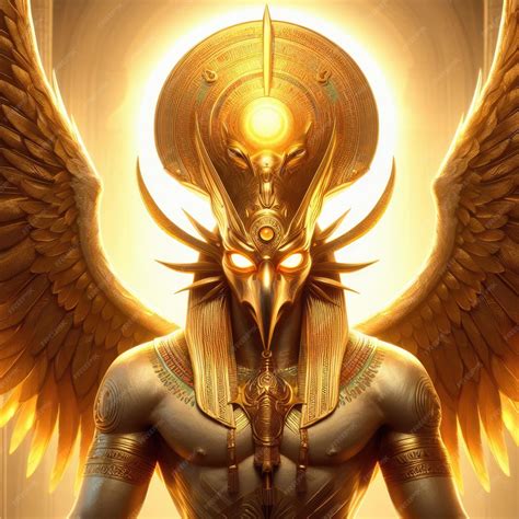 Premium AI Image | Amon Ra Egyptian mythology illustration