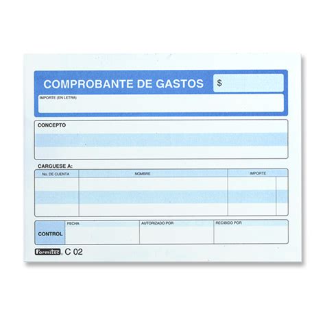 Block Formitec Comprobante De Gastos