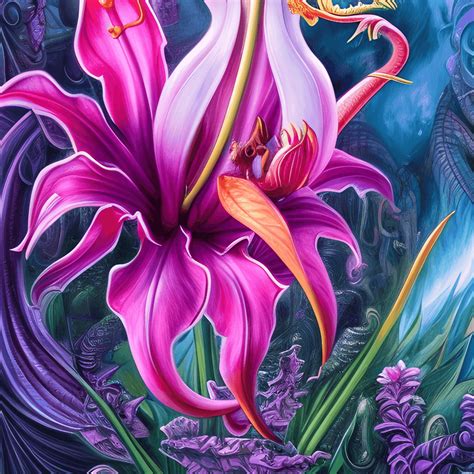 Hyperrealistic High Detailed Pink Dragon Drawing · Creative Fabrica