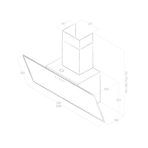 Hota Elica Shire Bl A Montata Pe Perete Model Decorativ