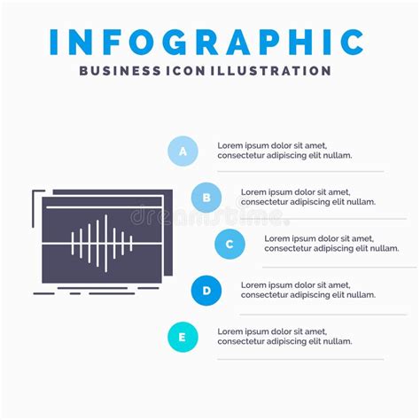 Audio Frecuencia Hertzios Secuencia Plantilla De Infographics De La