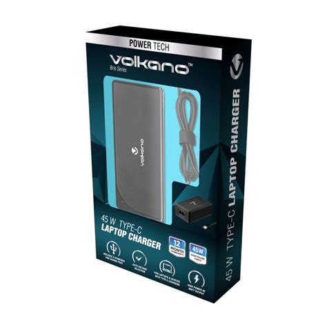 Volkano Brio Series 45W Type C Laptop Charger GeeWiz