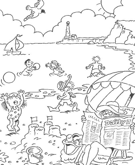 56 dessins de coloriage plage à imprimer sur LaGuerche Page 2