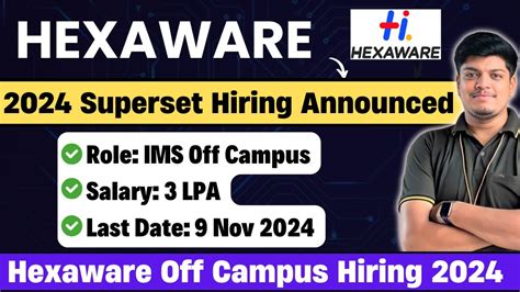 Hexaware 2024 Superset Hiring Announced Hexaware Off Campus Drive