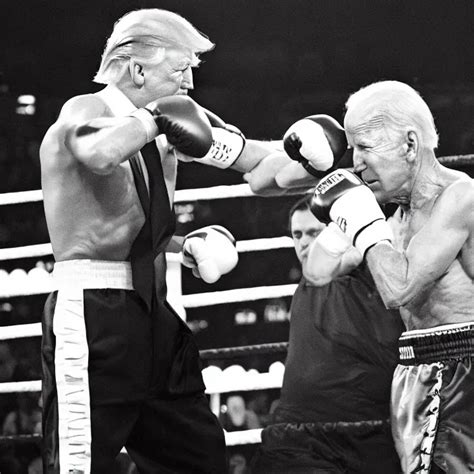 Donald Trump In A Boxing Match With Joe Biden High Stable Diffusion