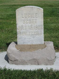 Lucile Scott 1904 1918 Mémorial Find a Grave