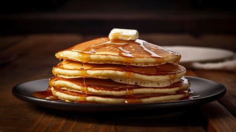 Premium Photo | A photo of a stack of buttermilk pancakes