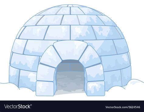 Igloo Royalty Free Vector Image Vectorstock