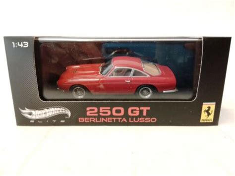 Hot Wheels Elite Ferrari 250 Gt Berlinetta Lusso Red 143 V7435 Ebay