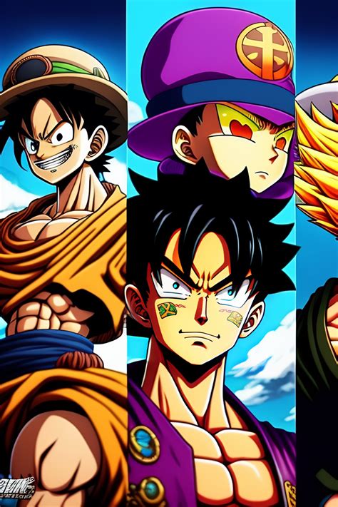 Lexica One Piece Characters Dragon Ball Art Style Detailed