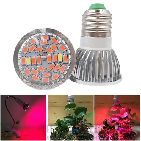 5pcs indoor plant led light 28 leds led grow light full spectrum 18 ...